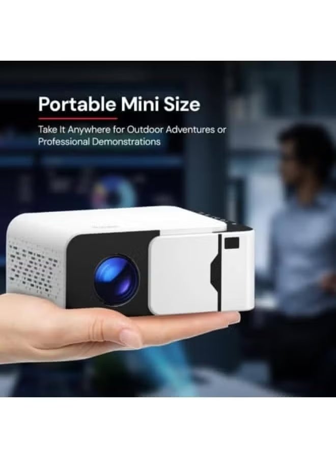 borrego Smart 6 Mini Android 13 Projector with 1080P Native HD & 4K Support, 150 ANSI Lumens, WiFi 6, Bluetooth 5.4, Portable Home Theater Projector for Movies, Gaming, and Presentations - Image 2